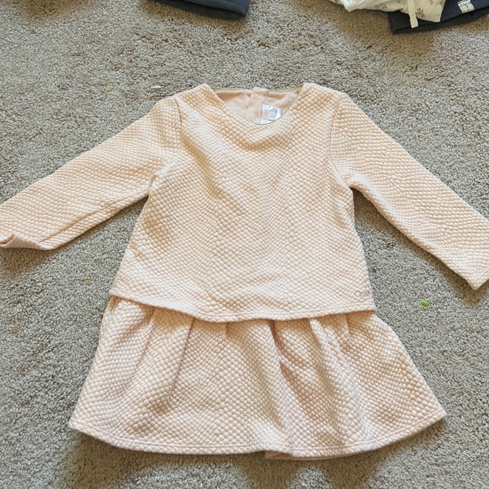 Chloe Toddler Girls Dress-2T PEACH